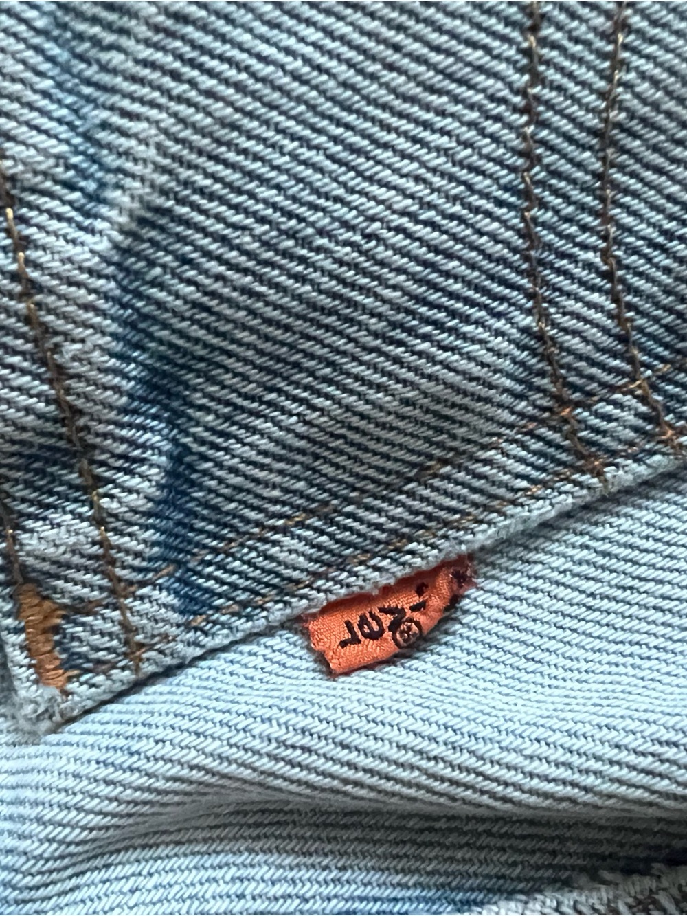 adidas Light Blue Denim Jeans with Brown Patch